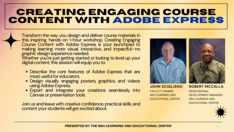 Thumbnail for Creating Engaging Course Content with Adobe Express
