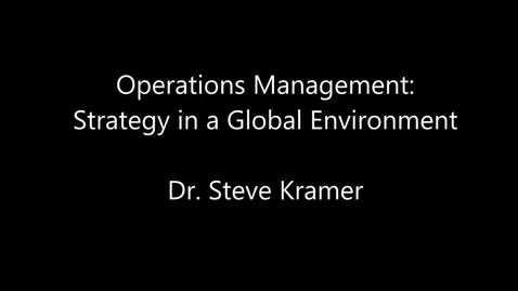 Thumbnail for entry Operations Strategy