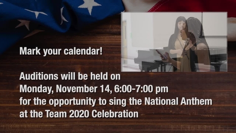 Thumbnail for Anthem Auditions