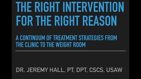 Thumbnail for MS1 10a. Choosing the Right Intervention for the Right Reason
