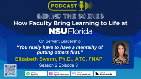 Thumbnail for Behind the Scenes: A Day in the Life of an NSU Faculty Leader –  Elizabeth Swann