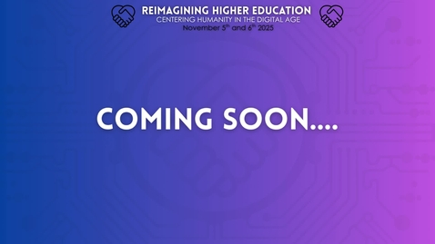 Thumbnail for 25 Conf Video Coming Soon