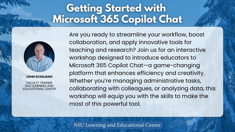Thumbnail for Getting Started with Microsoft 365 Copilot Chat