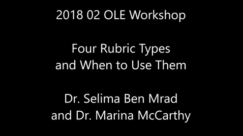 Thumbnail for Four Rubric Types and When to Use Them