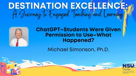 Thumbnail for entry 4 - ChatGPT: Students Were Given Permission to Use - What Happened?