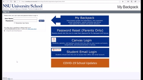 Thumbnail for Accessing Canvas
