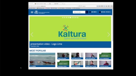 Thumbnail for Kaltura SharkMedia by Mike Taylor - Session 10-14-15