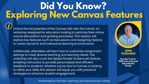 Thumbnail for Did You Know? Exploring New Canvas Features