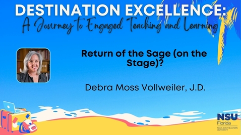 Thumbnail for entry 11b - Return of the Sage (on the Stage)?