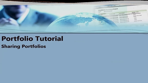 Thumbnail for Portfolio Tutorial: Sharing Portfolios