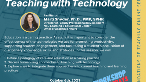 Thumbnail for Humanizing Approaches to Teaching with Technology