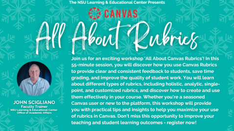 Thumbnail for entry All About Canvas Rubrics