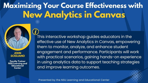 Thumbnail for Maximizing Your Course Insights with New Canvas Analytics