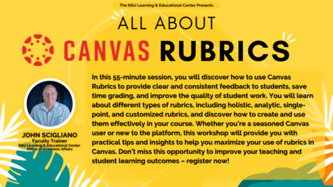 Thumbnail for All About Canvas Rubrics