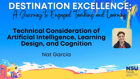 Thumbnail for 24 - Technical Consideration of Artificial Intelligence, Learning Design, and Cognition