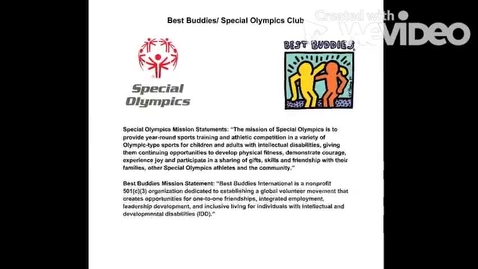 Thumbnail for entry Best Buddies Special Olympics Club (Upper School)