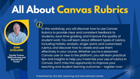 Thumbnail for All About Canvas Rubrics