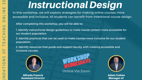Thumbnail for Accessible and Inclusive Instructional Design
