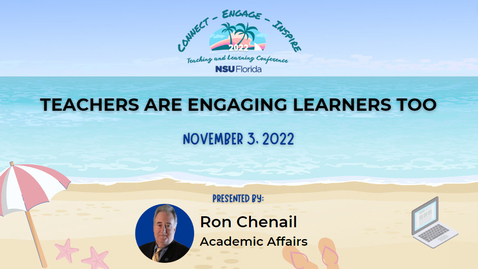 Thumbnail for [12] Plenary:  Teachers Are Engaging Learners Too