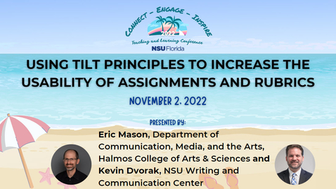 Thumbnail for [7] Using TILT Principles to Increase the Usability of Assignments and Rubrics