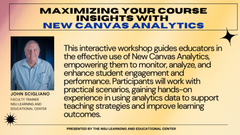 Thumbnail for Maximizing Your Course Insights with New Canvas Analytics 