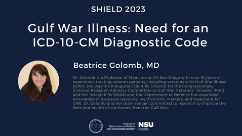 Thumbnail for Beatrice Golumb Shield Conference Video 2023