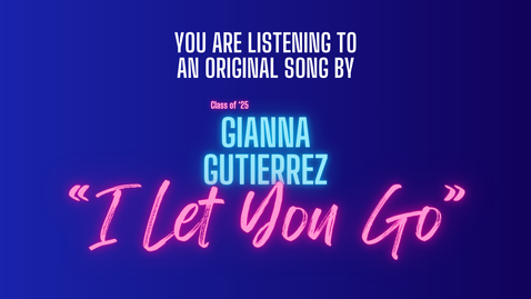 Thumbnail for I Let You Go (ft. Gianna Gutierrez)