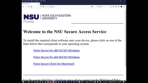 Thumbnail for Virtual Private Network / Remote Desktop