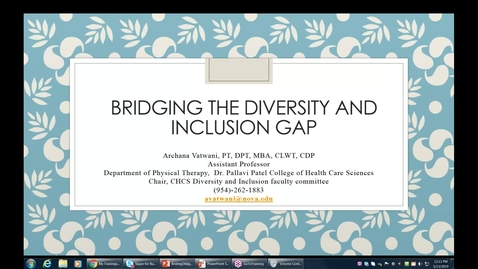 Thumbnail for entry Closing the Gap between Diversity and Inclusion