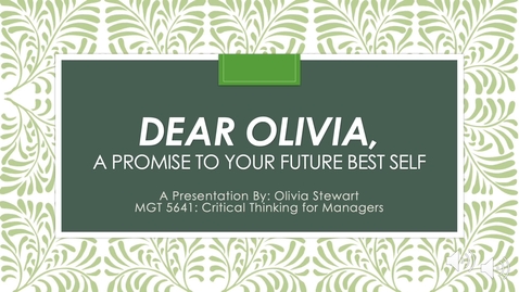 Thumbnail for Dear Olivia - Final (1) - A Promise To Your Future Best Self - Olivia Stewart