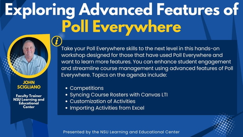 Thumbnail for Exploring Advanced Features of Poll Everywhere