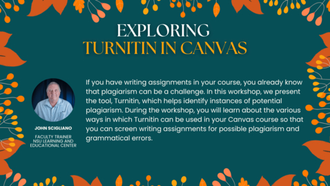 Thumbnail for Exploring Turnitin in Canvas