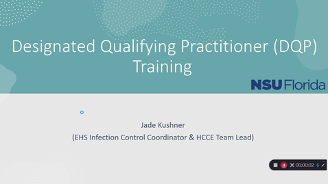 Thumbnail for Designated Qualifying Practitioner (DQP) Training 