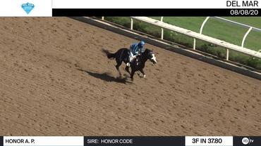Honor A. P. Worked 3 Furlongs in 37.80 at Del Mar on August 8th, 2020