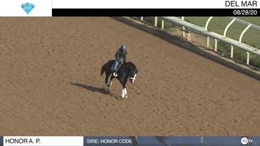Honor A. P. Galloped at Del Mar on August 28th, 2020
