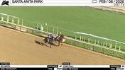 So Happy (Outside) and Cash Call Worked at Santa Anita Park on February 8th, 2026