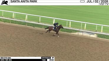 Bee Eye Gee Worked 4 Furlongs in 47.80 at Santa Anita Park on July 2nd, 2026
