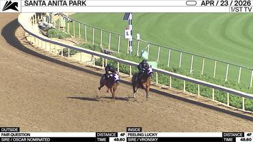 Fair Question (Outside) and Feeling Lucky Worked 4 Furlongs in 48.60 at Santa Anita Park on April 23rd, 2026