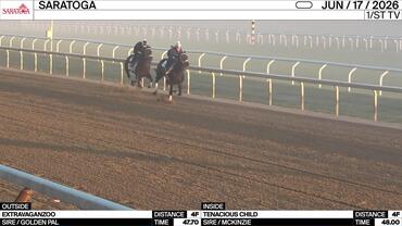 Extravaganzoo (Outside) and Tenacious Child Worked 4 Furlongs at Saratoga on June 17th, 2026