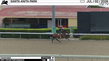 Cailin Dana Worked 4 Furlongs in 49.60 at Santa Anita Park on July 2nd, 2026