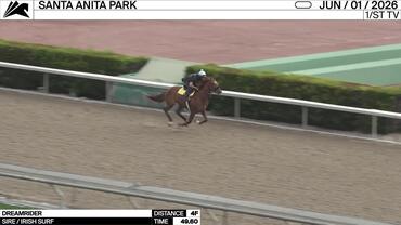 Dreamrider Worked 4 Furlongs in 49.60 at Santa Anita Park on June 1st, 2026