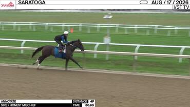 Annotate Worked 4 Furlongs in 50.90 at Saratoga on August 17th, 2026