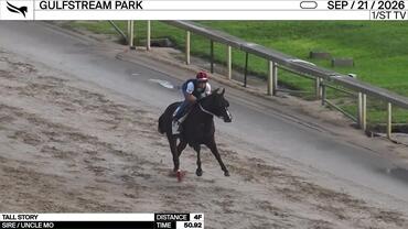 Tall Story Worked 4 Furlongs in 50.92 at Gulfstream Park on September 21st, 2026