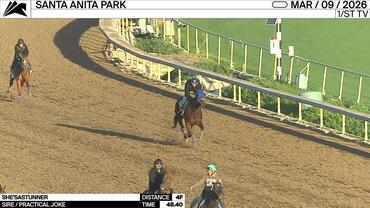 She'sastunner Worked 4 Furlongs in 48.40 at Santa Anita Park on March 9th, 2026