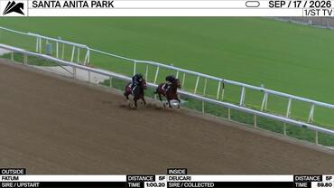 Fatum (Outside) and Deucari Worked 5 Furlongs at Santa Anita Park on September 17th, 2026