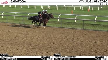 Related Party (Outside) and Primary Challenge Worked 4 Furlongs in 50.60 at Saratoga on August 7th, 2026