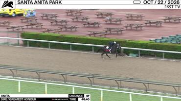 Vanta Worked 4 Furlongs in 48.40 at Santa Anita Park on October 22nd, 2026