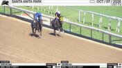 Stay in Line (Outside) and Geometry Worked 4 Furlongs in 48.00 at Santa Anita Park on October 7th, 2026