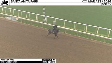 Joint Venture Worked 5 Furlongs in 1:01.40 at Santa Anita Park on March 23rd, 2026