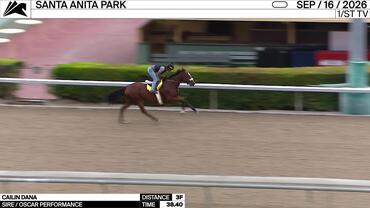 Cailin Dana Worked 3 Furlongs in 38.40 at Santa Anita Park on September 16th, 2026